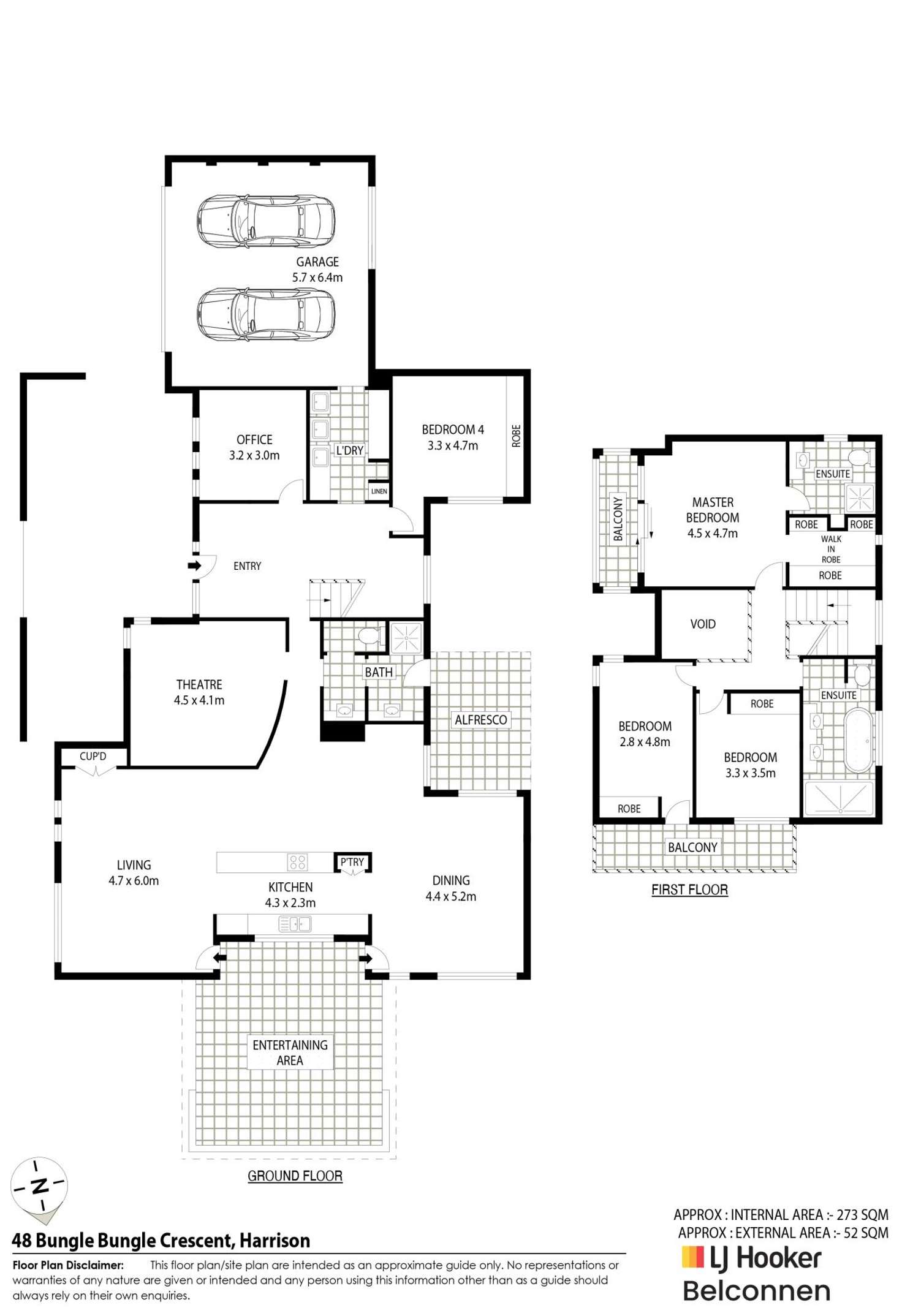 Floorplan of Homely house listing, 48 Bungle Bungle Crescent, Harrison ACT 2914