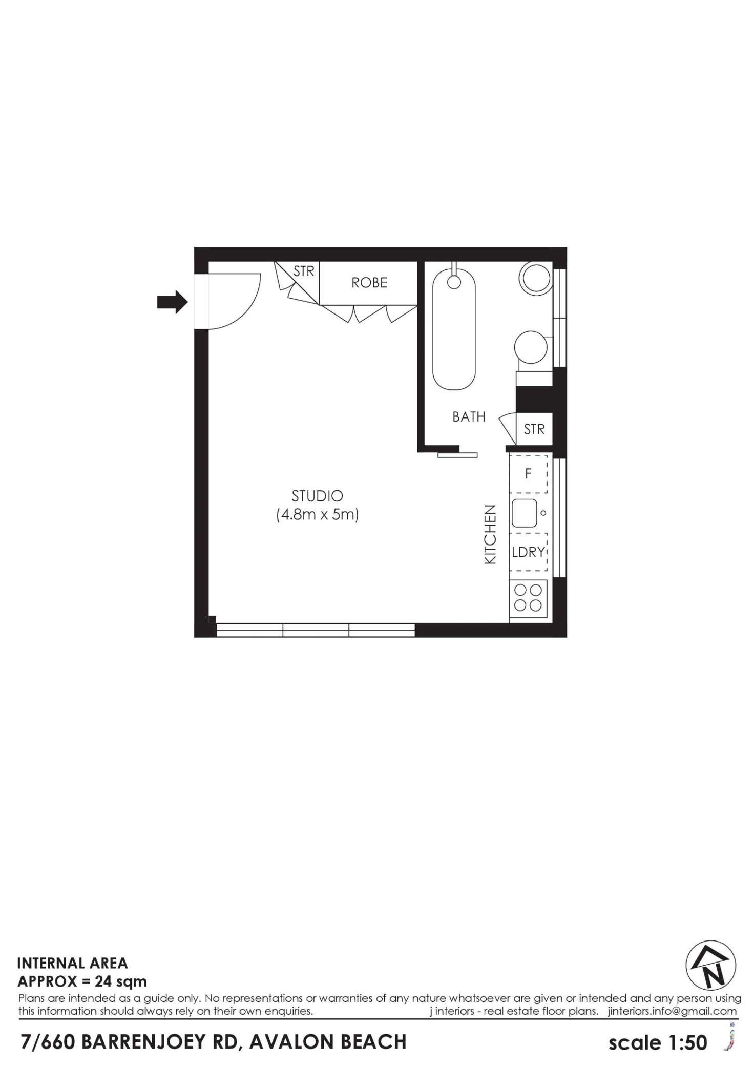 Floorplan of Homely apartment listing, 7/660 Barrenjoey Road, Avalon Beach NSW 2107