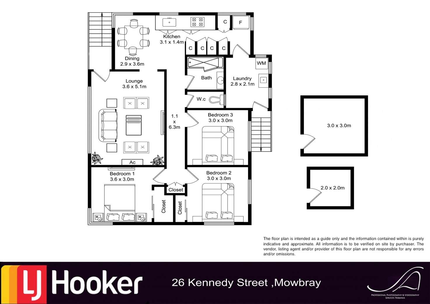 Floorplan of Homely house listing, 26 Kennedy Street, Mayfield TAS 7248