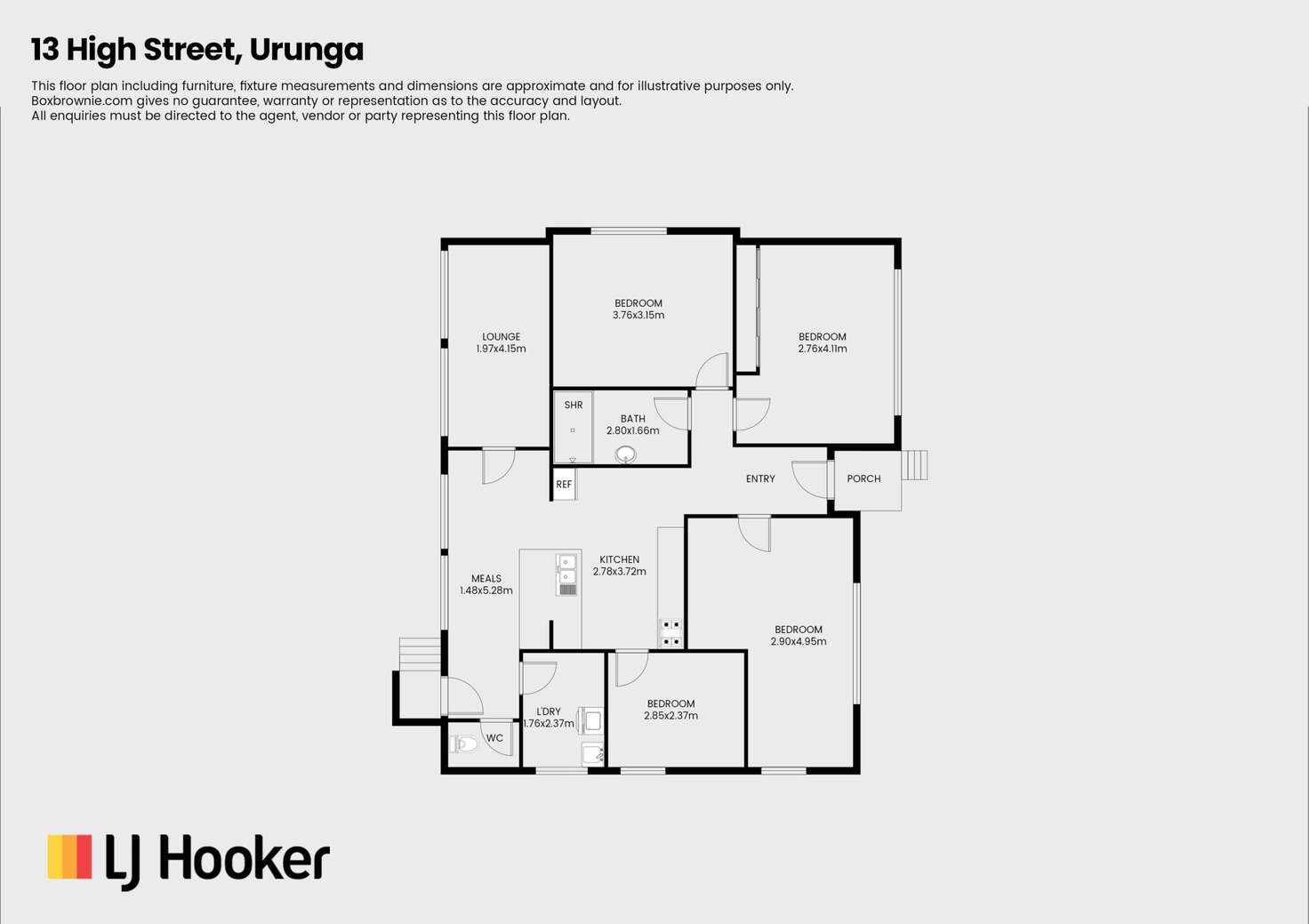 Floorplan of Homely house listing, 13 High Street, Urunga NSW 2455