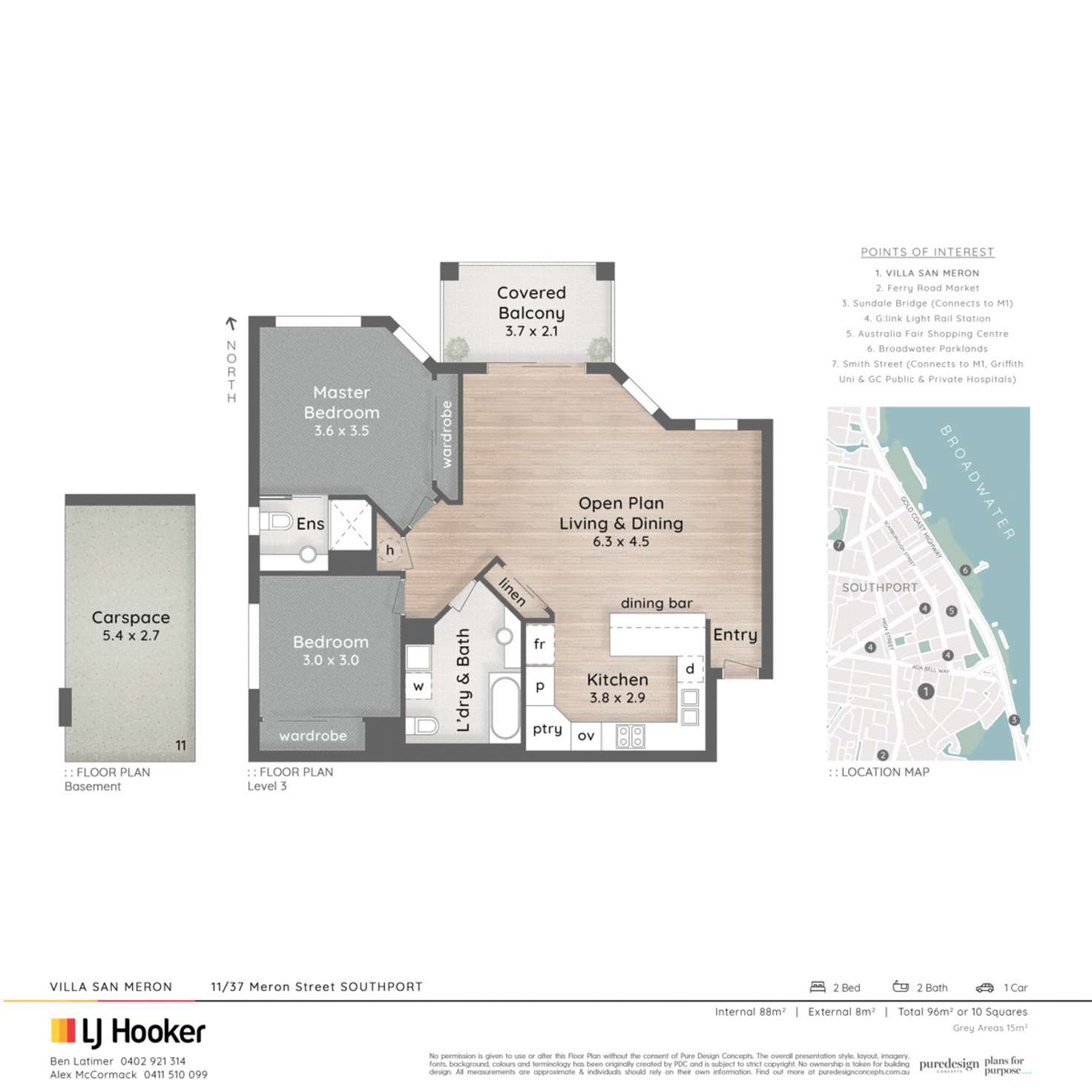 Floorplan of Homely unit listing, 11/37 Meron Street, Southport QLD 4215