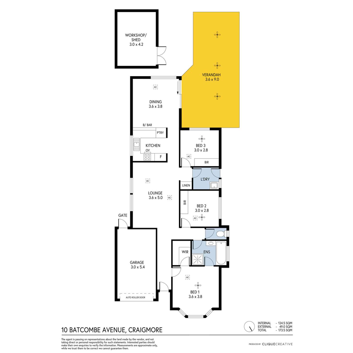 Floorplan of Homely house listing, 10 Batcombe Avenue, Craigmore SA 5114