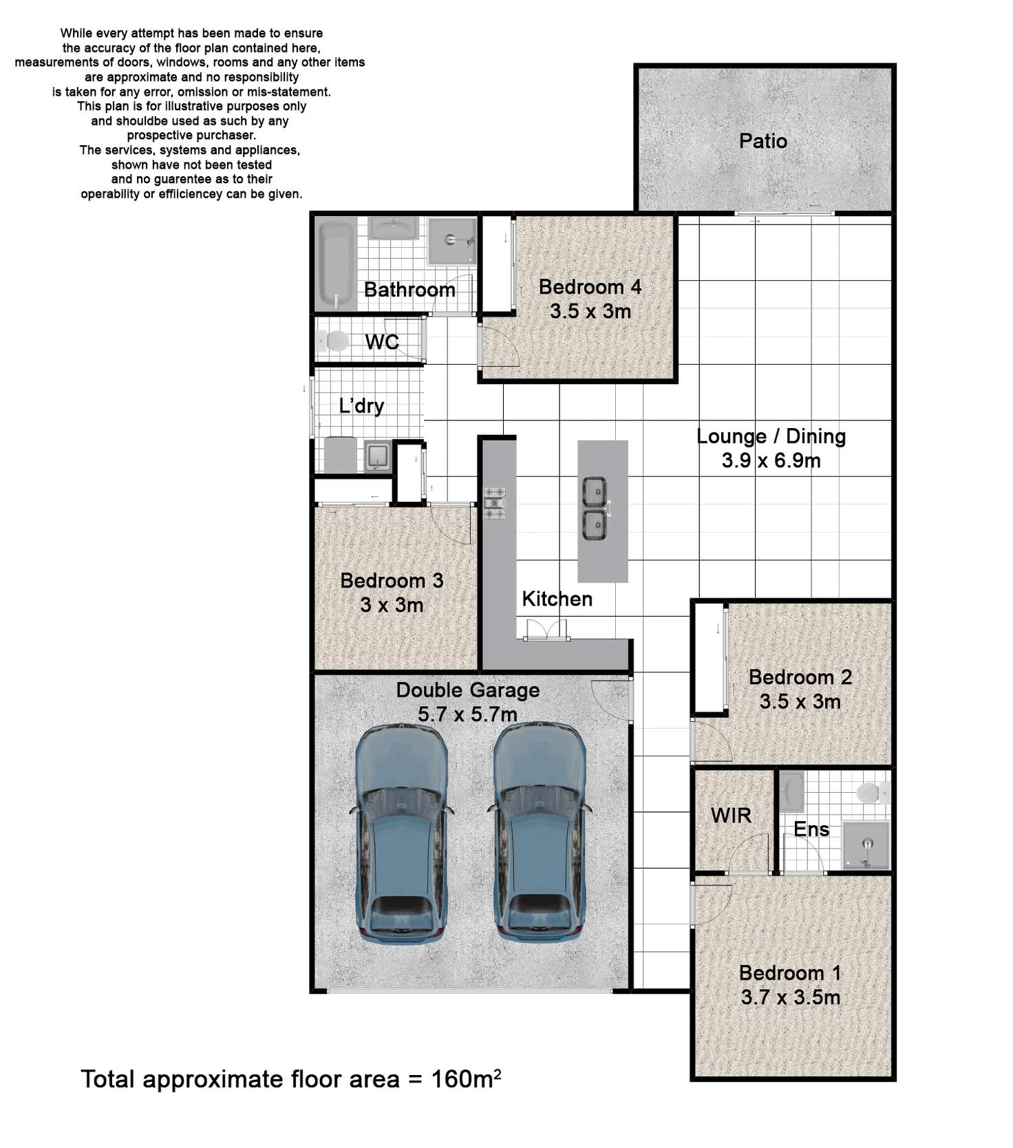 Floorplan of Homely house listing, 1 Dudley Court, Crestmead QLD 4132