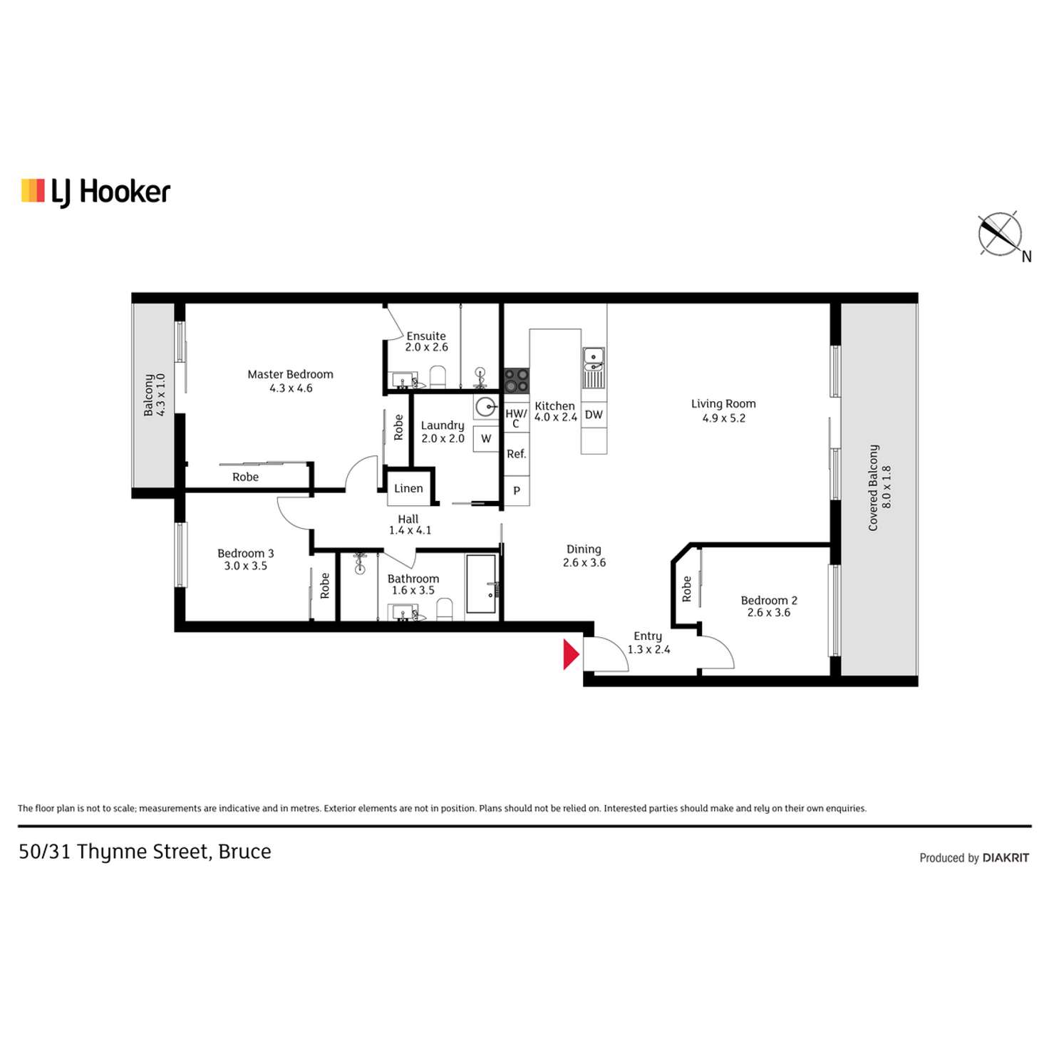 Floorplan of Homely apartment listing, 50/31 Thynne Street, Bruce ACT 2617