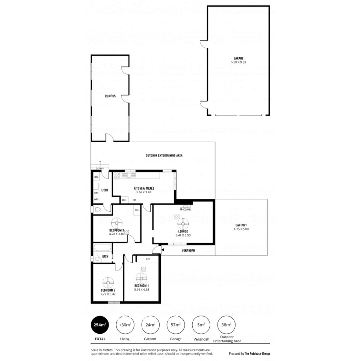 Floorplan of Homely house listing, 16 Davidson Road, Elizabeth Vale SA 5112