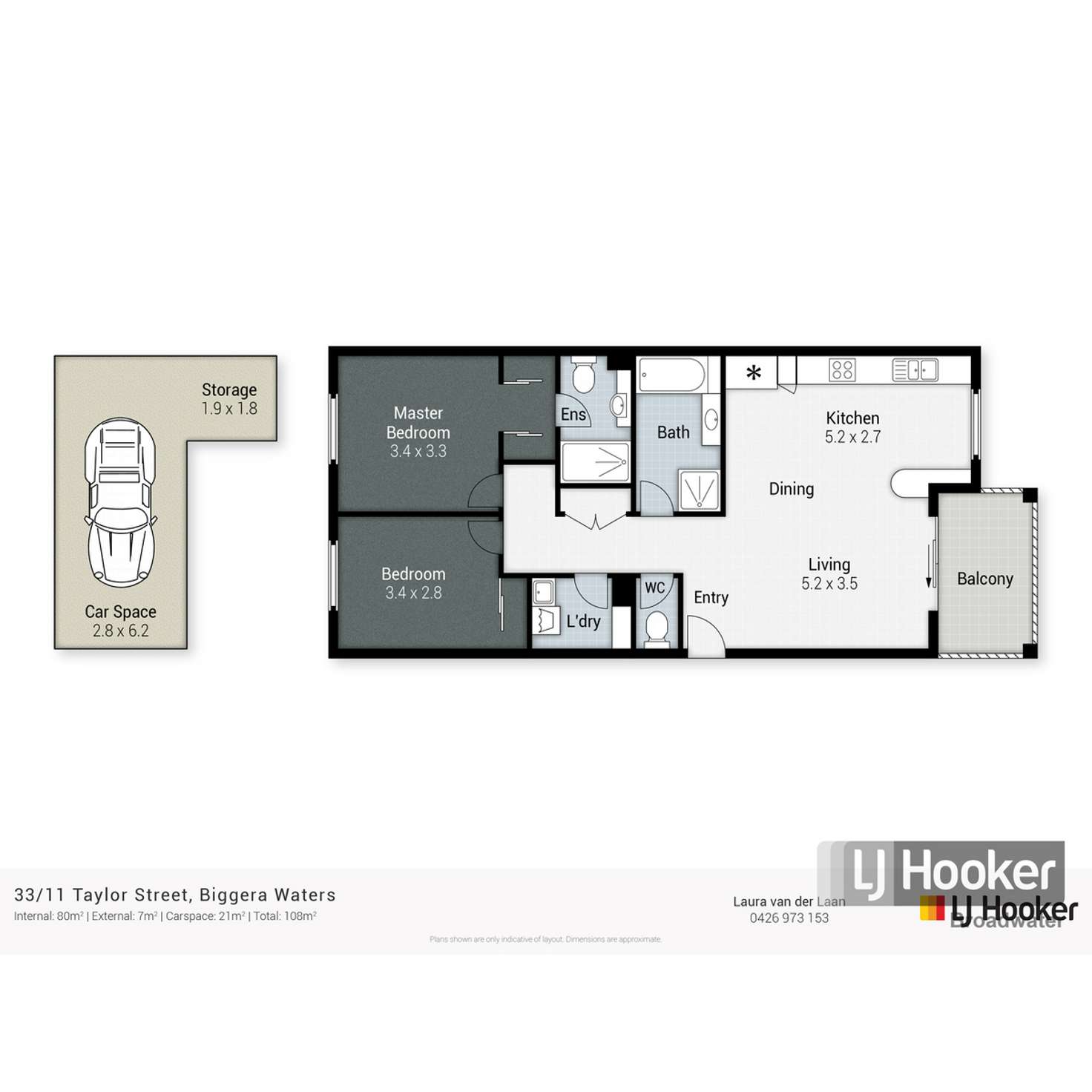 Floorplan of Homely apartment listing, 33/11 Taylor Street, Biggera Waters QLD 4216