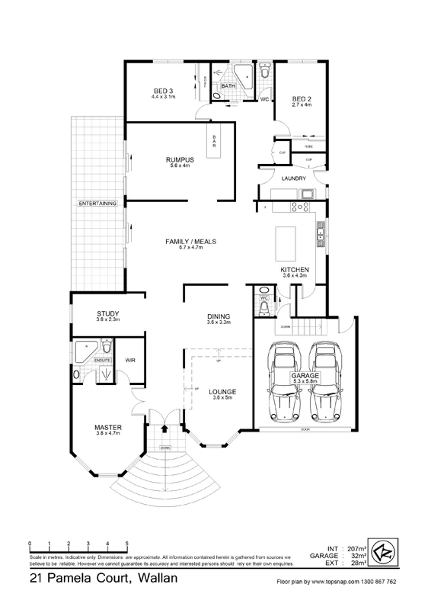 Floorplan of Homely house listing, 21 Pamela Court, Wallan VIC 3756