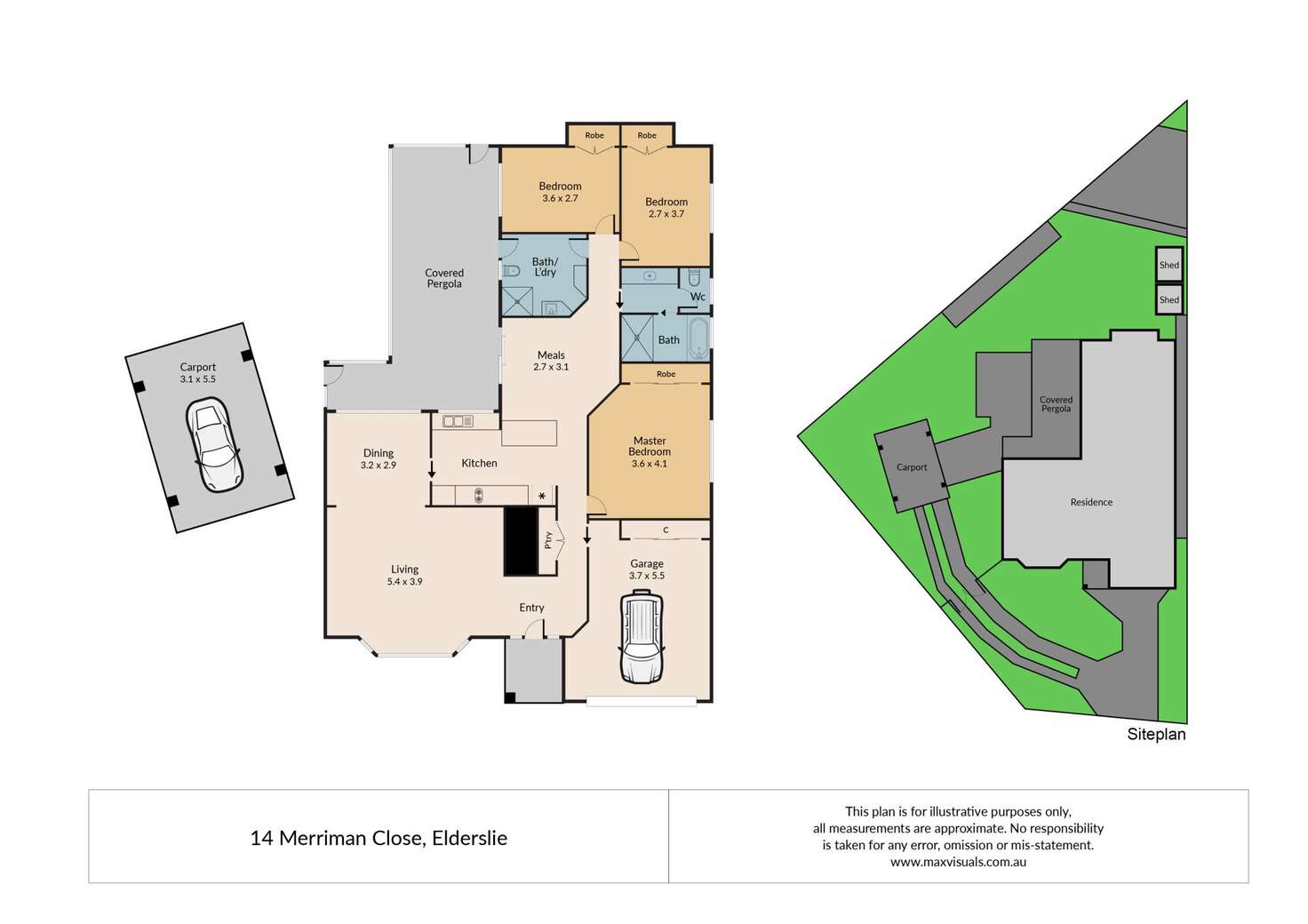 Floorplan of Homely house listing, 14 Merriman Close, Elderslie NSW 2570