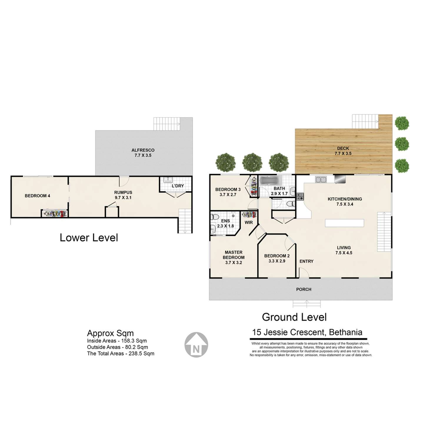 Floorplan of Homely house listing, 15 Jessie Crescent, Bethania QLD 4205