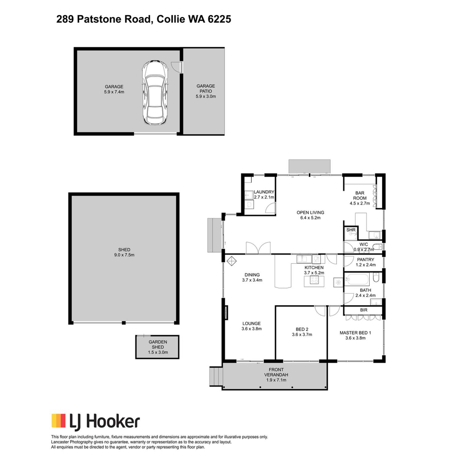 Floorplan of Homely house listing, 289 Patstone Road, Collie WA 6225