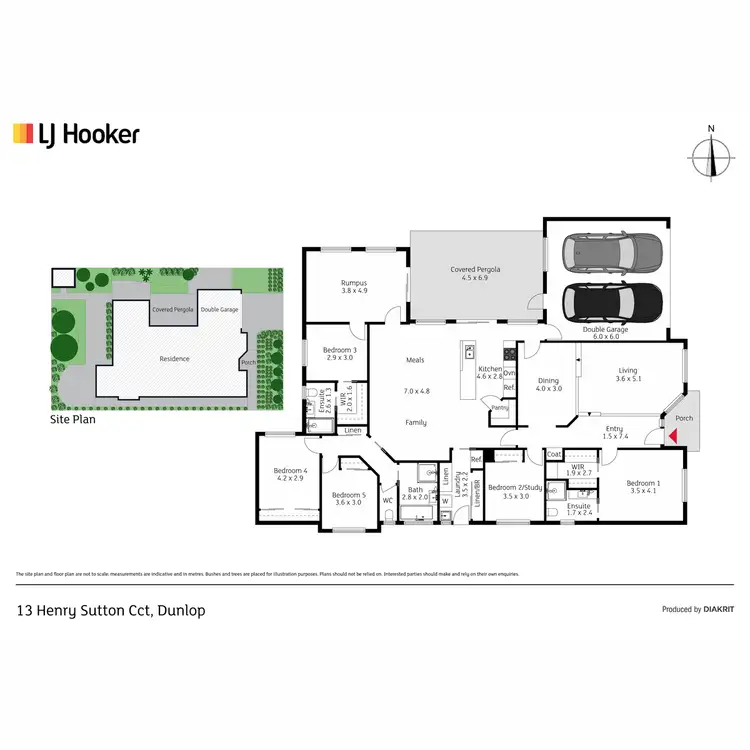 Floorplan of Homely house listing, 13 Henry Sutton Circuit, Dunlop ACT 2615