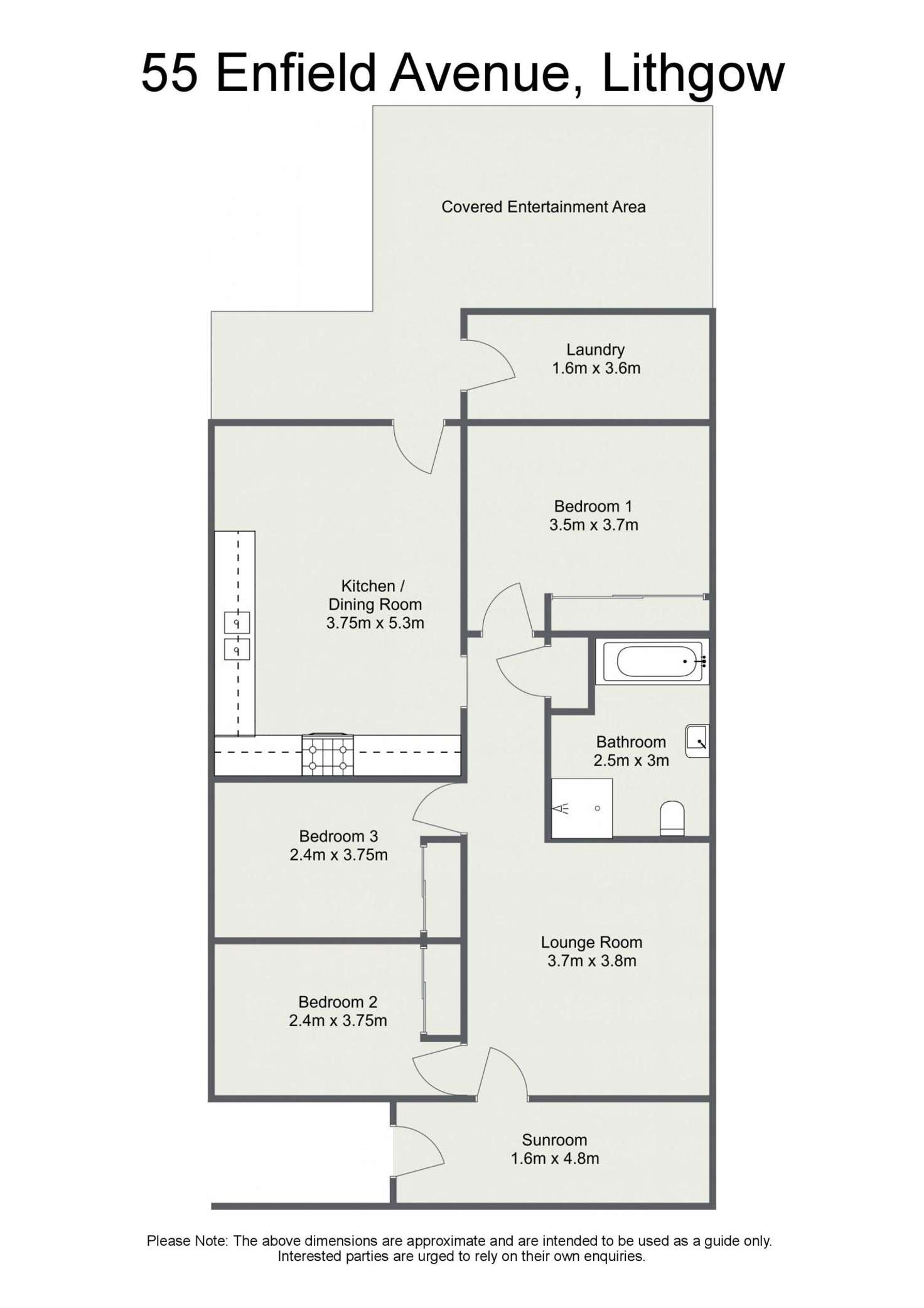 Floorplan of Homely house listing, 55 Enfield Avenue, Lithgow NSW 2790