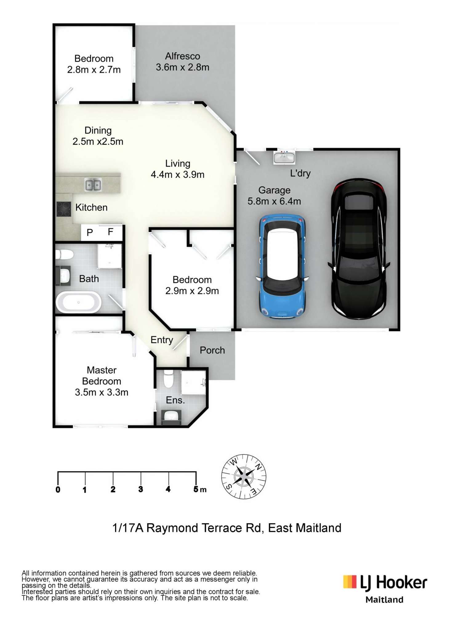 Floorplan of Homely villa listing, 1/17a Raymond Terrace Road, East Maitland NSW 2323