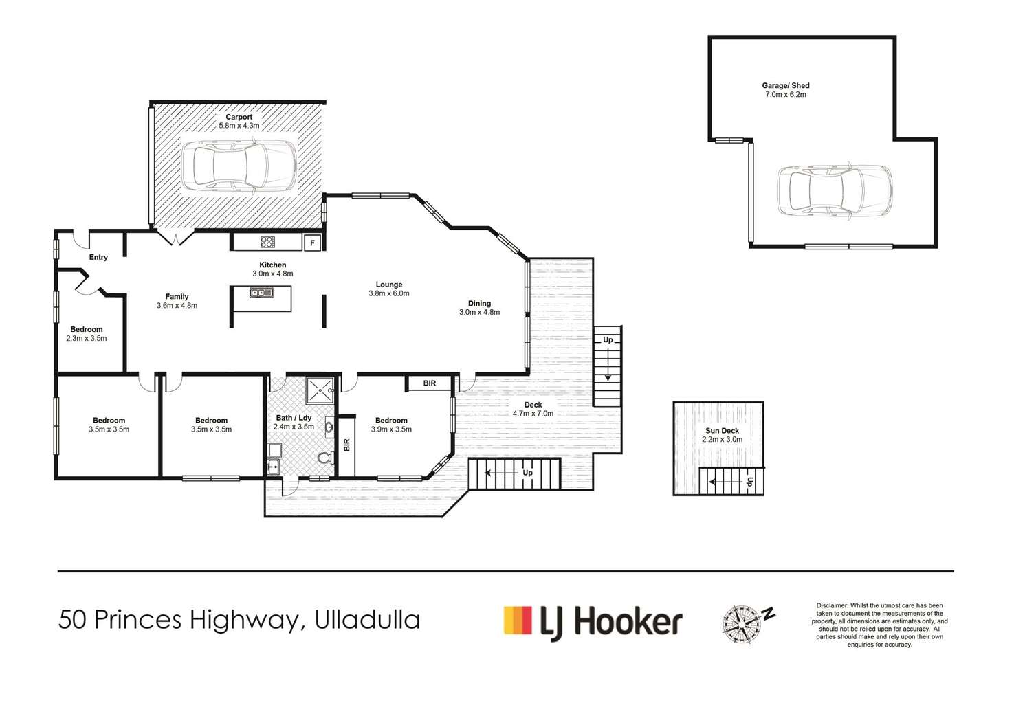 Floorplan of Homely house listing, 50 Princes Highway, Ulladulla NSW 2539