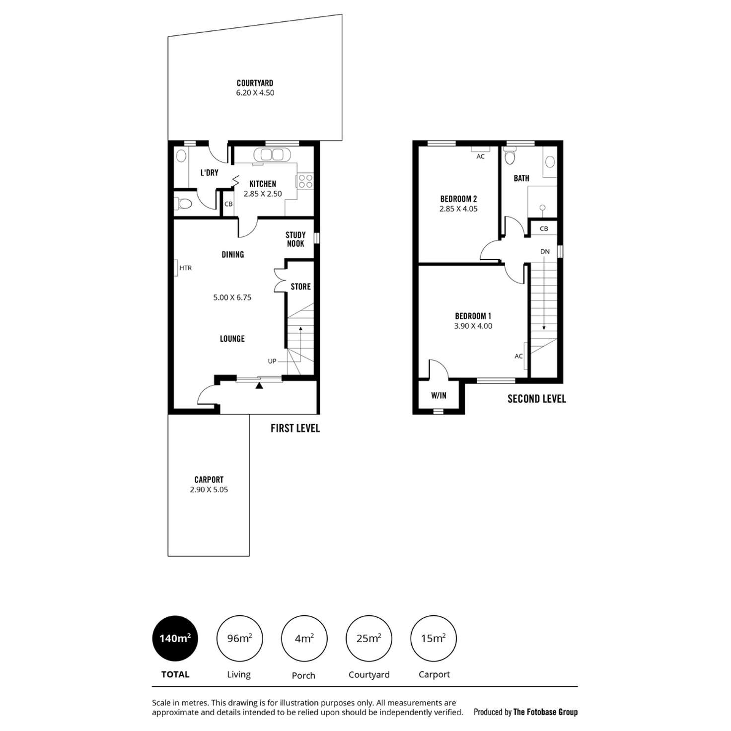 Floorplan of Homely townhouse listing, 4/71 Young Street, Parkside SA 5063