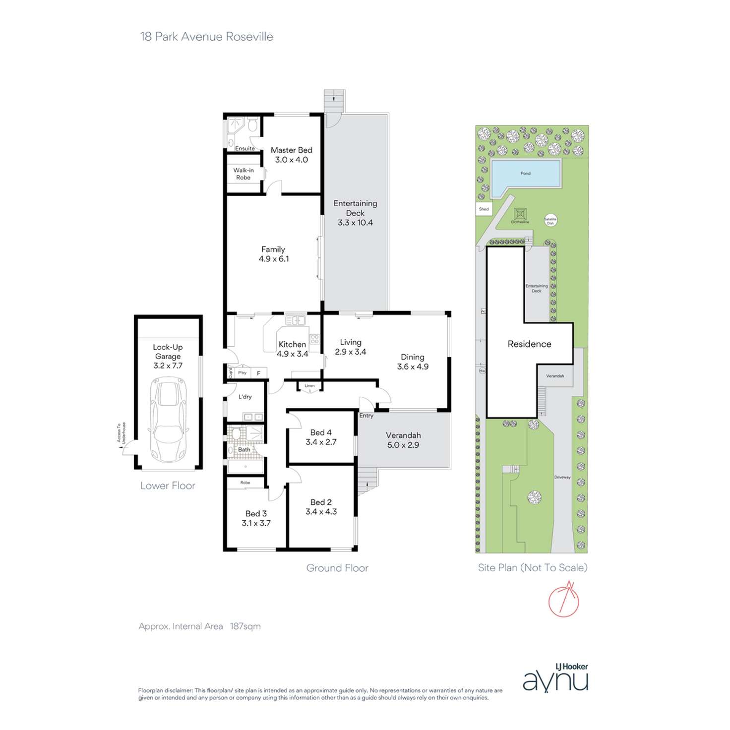 Floorplan of Homely house listing, 18 Park Avenue, Roseville NSW 2069
