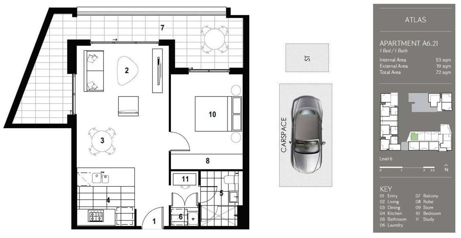 Floorplan of Homely unit listing, 621/5 Verona Drive, Wentworth Point NSW 2127