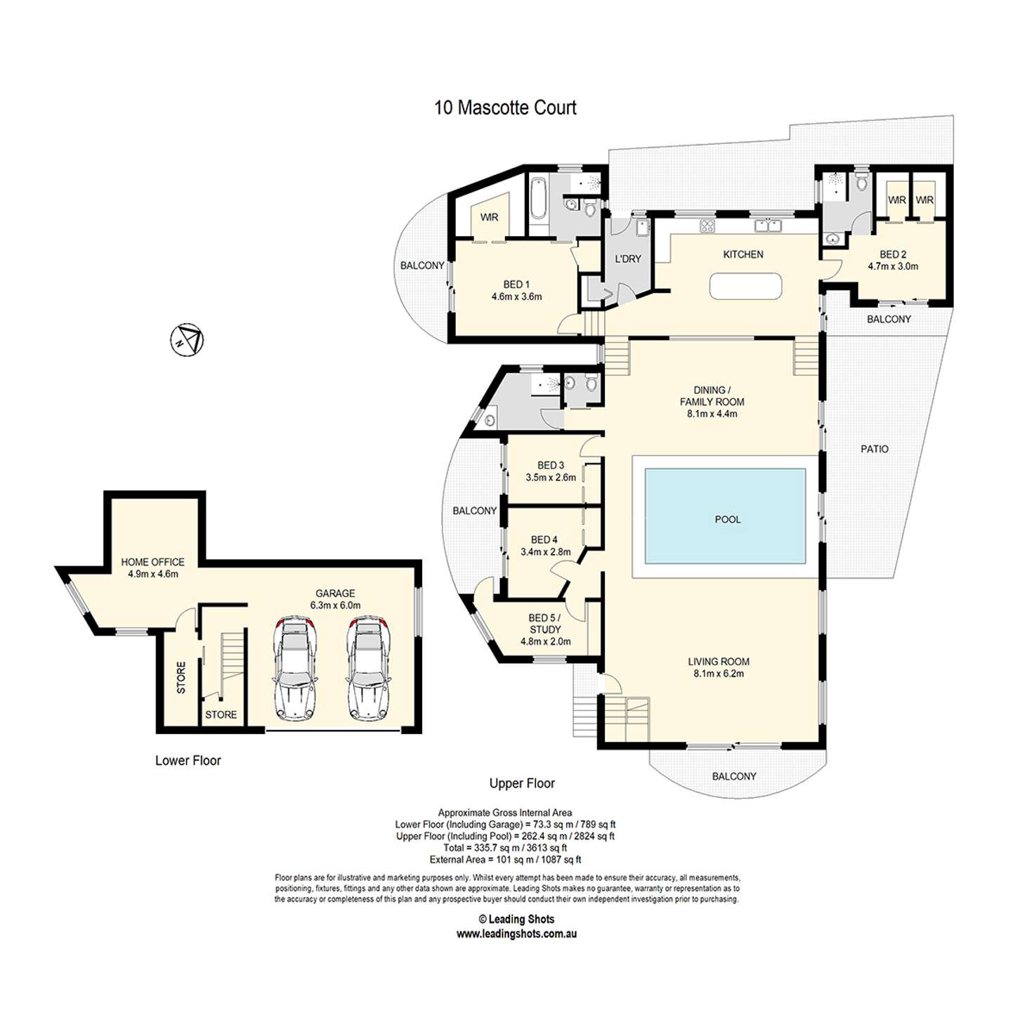Floorplan of Homely house listing, 10 Mascotte Court, Eatons Hill QLD 4037