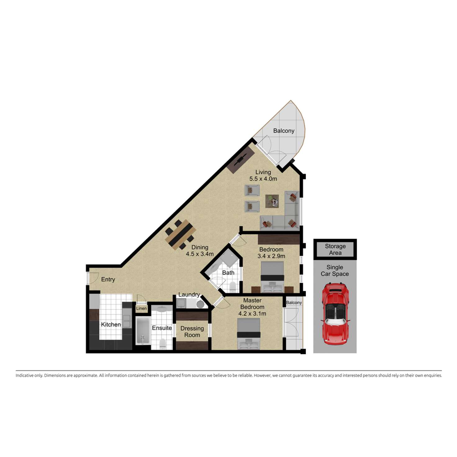 Floorplan of Homely apartment listing, 20/15 Fitzroy Street, Forrest ACT 2603