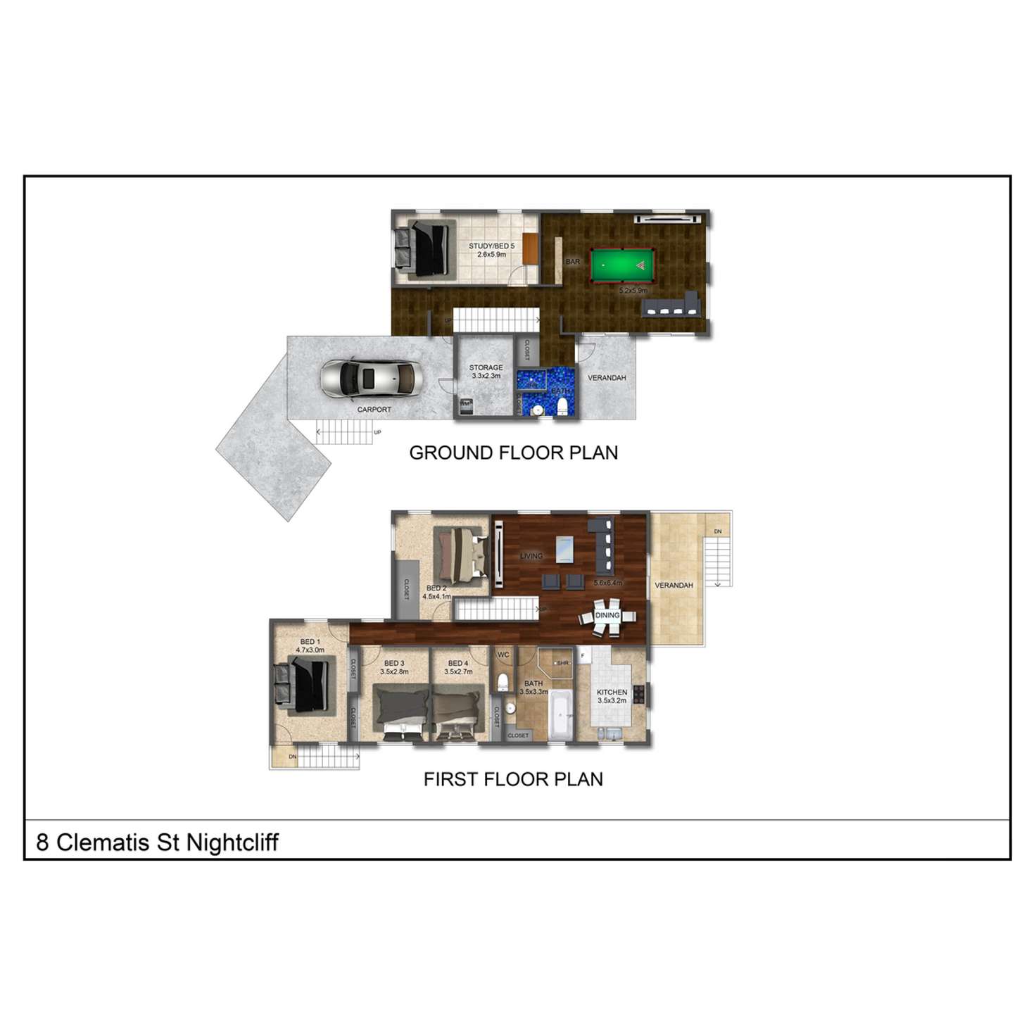 Floorplan of Homely house listing, 8 Clematis Street, Nightcliff NT 810