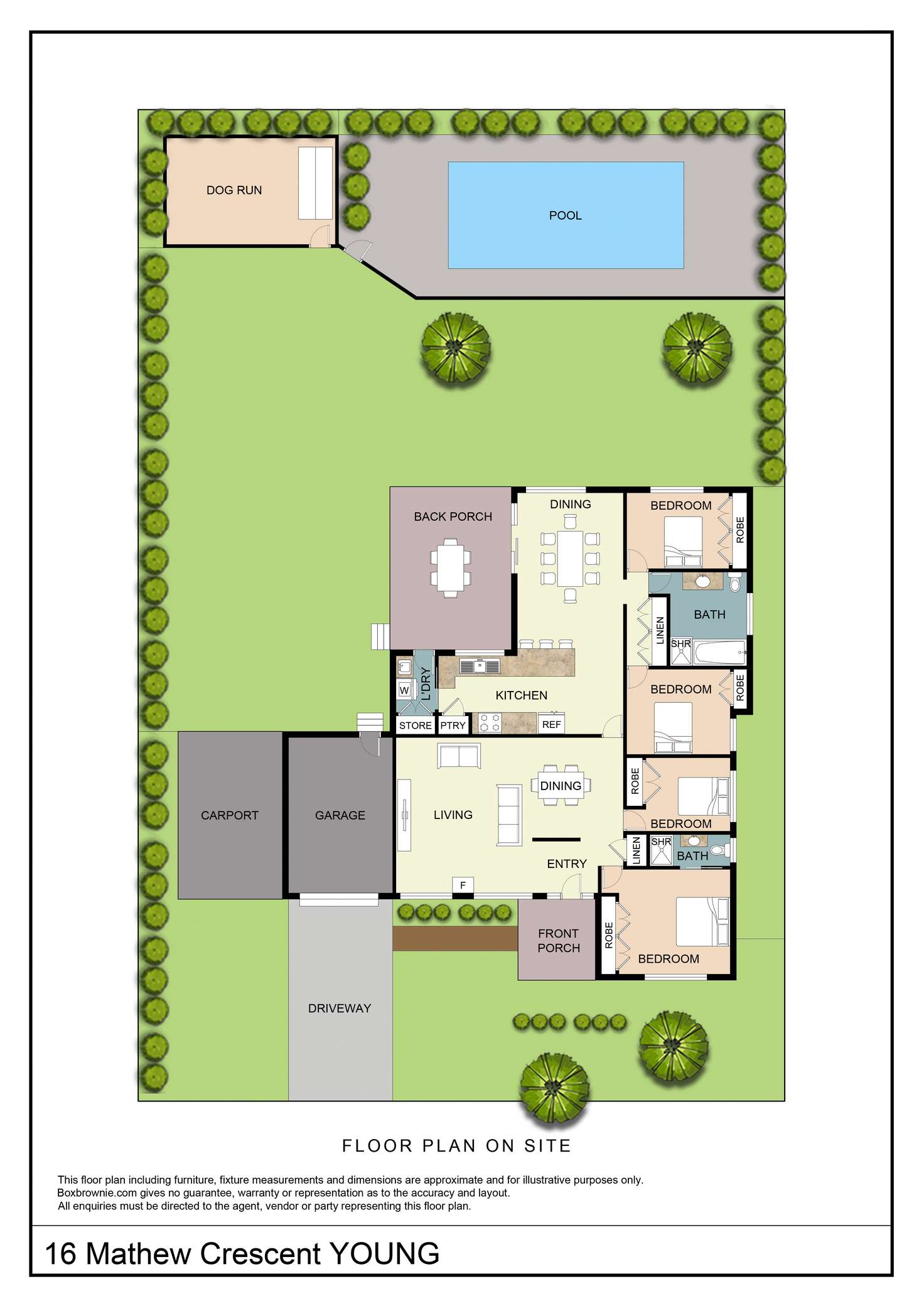 Floorplan of Homely house listing, 16 Mathew Crescent, Young NSW 2594