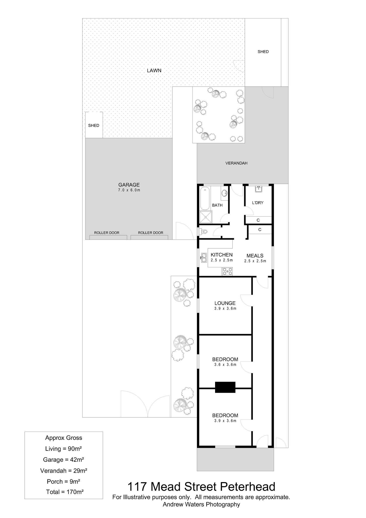 Floorplan of Homely house listing, 117 Mead Street, Peterhead SA 5016