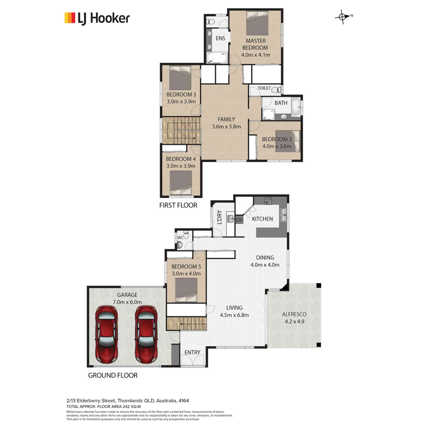 Floorplan of Homely house listing, 2/13 Elderberry Street, Thornlands QLD 4164