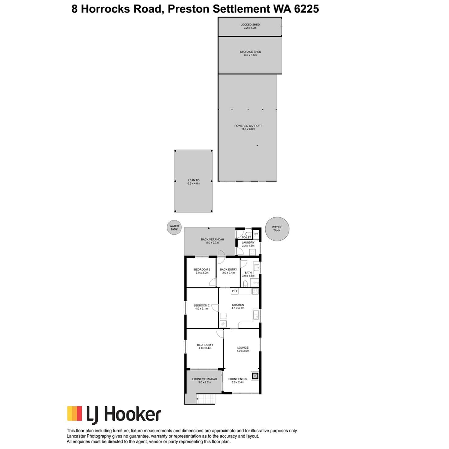Floorplan of Homely house listing, 8 Horrocks Road, Preston Settlement WA 6225