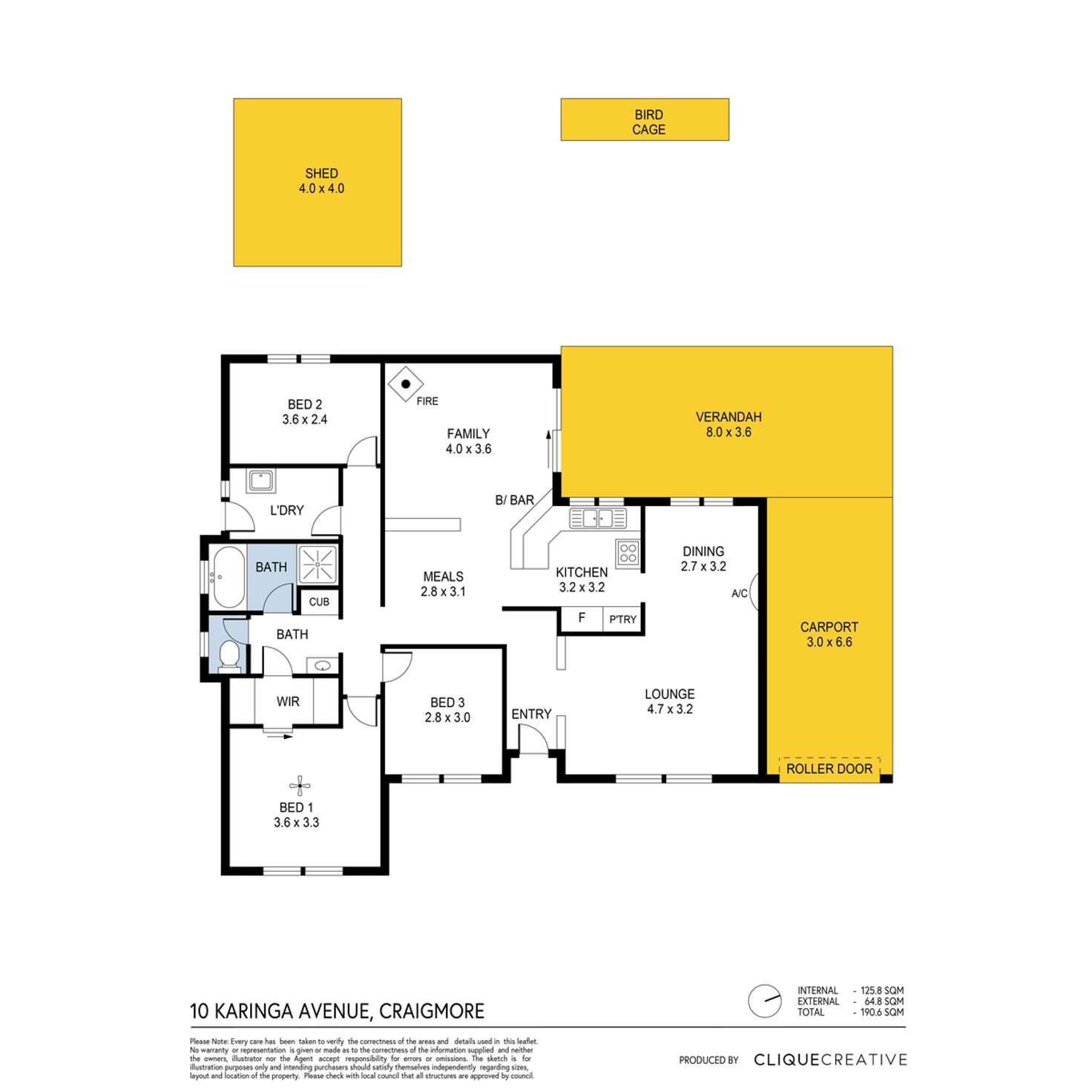 Floorplan of Homely house listing, 10 Karinga Avenue, Craigmore SA 5114