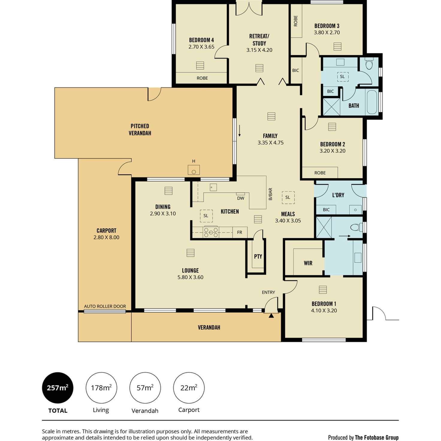 Floorplan of Homely house listing, 4 Anne Marie Court, Golden Grove SA 5125