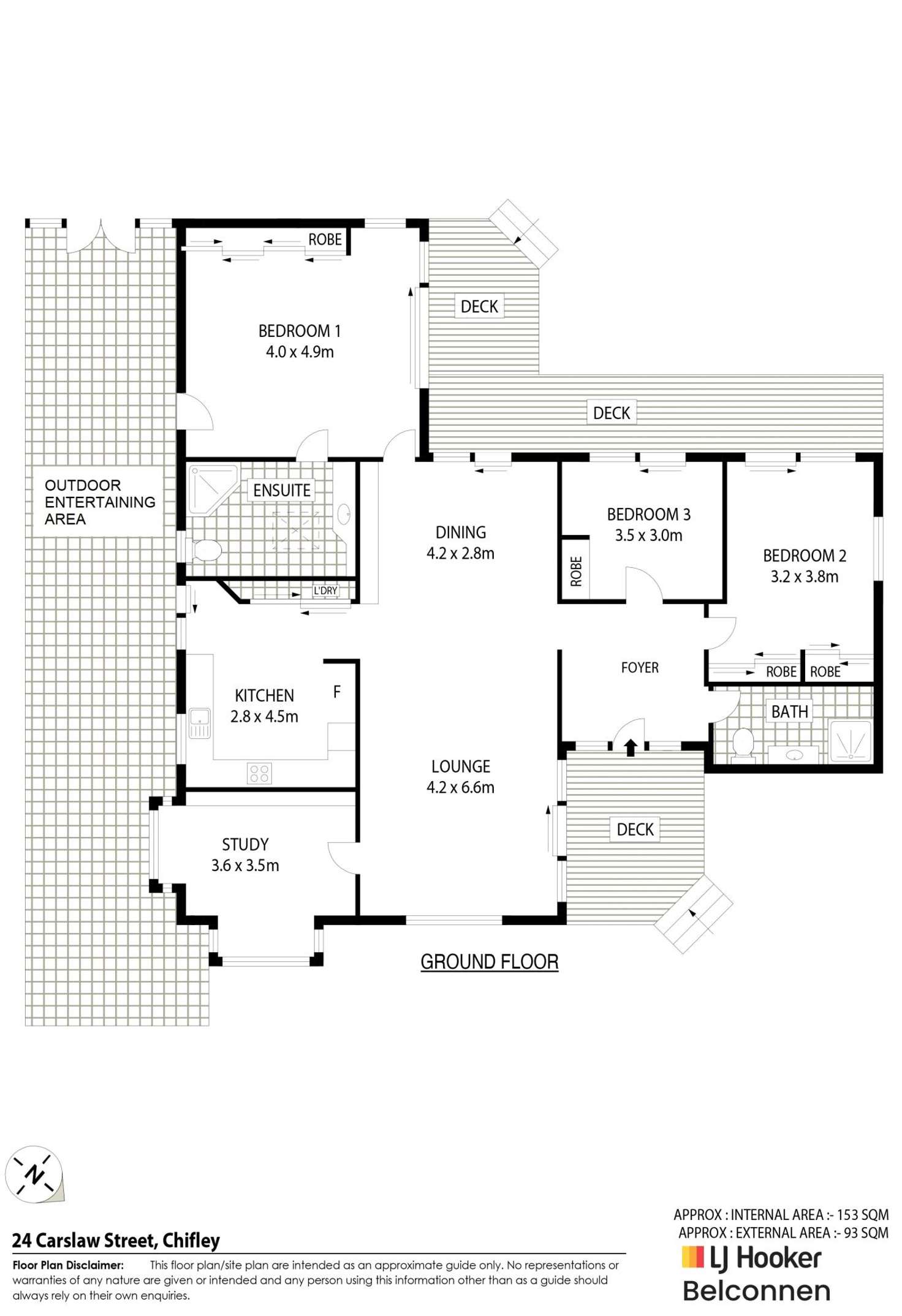 Floorplan of Homely house listing, 24 Carslaw Street, Chifley ACT 2606