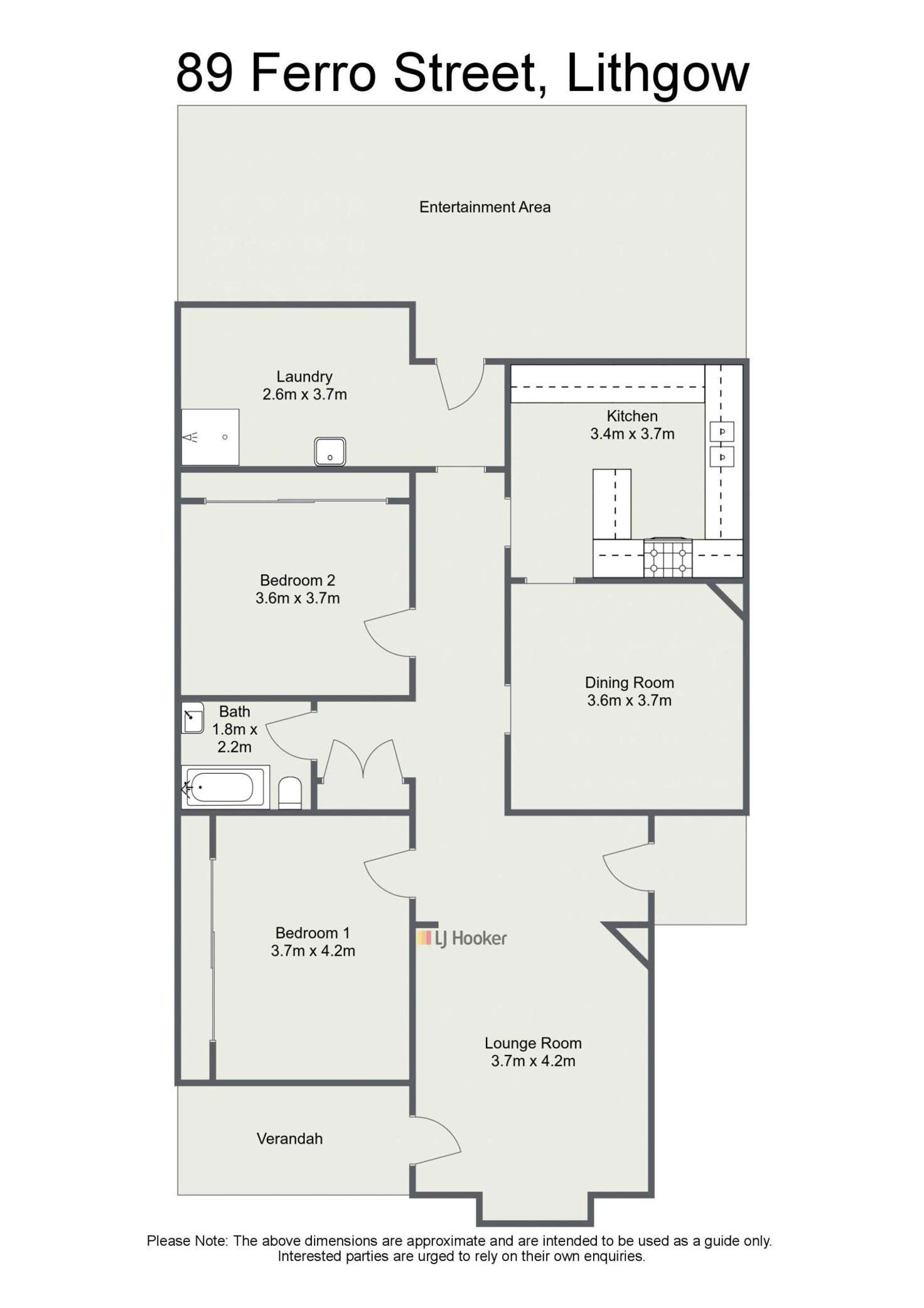Floorplan of Homely house listing, 89 Ferro Street, Lithgow NSW 2790