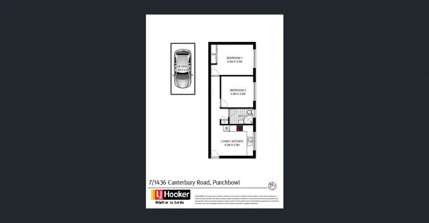 Floorplan of Homely unit listing, 7/1436 Canterbury Road, Punchbowl NSW 2196
