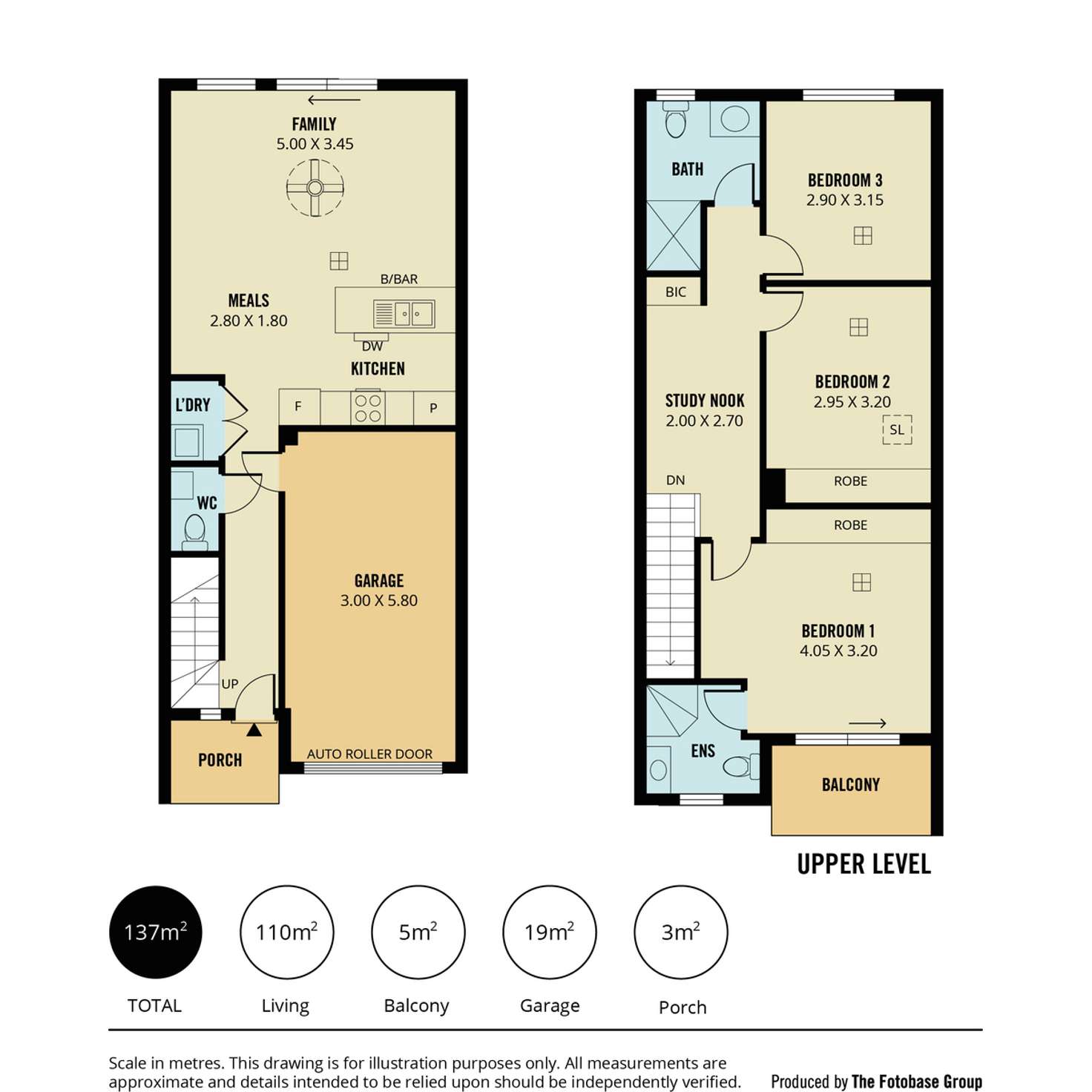 Floorplan of Homely townhouse listing, 4/8 Fourth Avenue, Mawson Lakes SA 5095