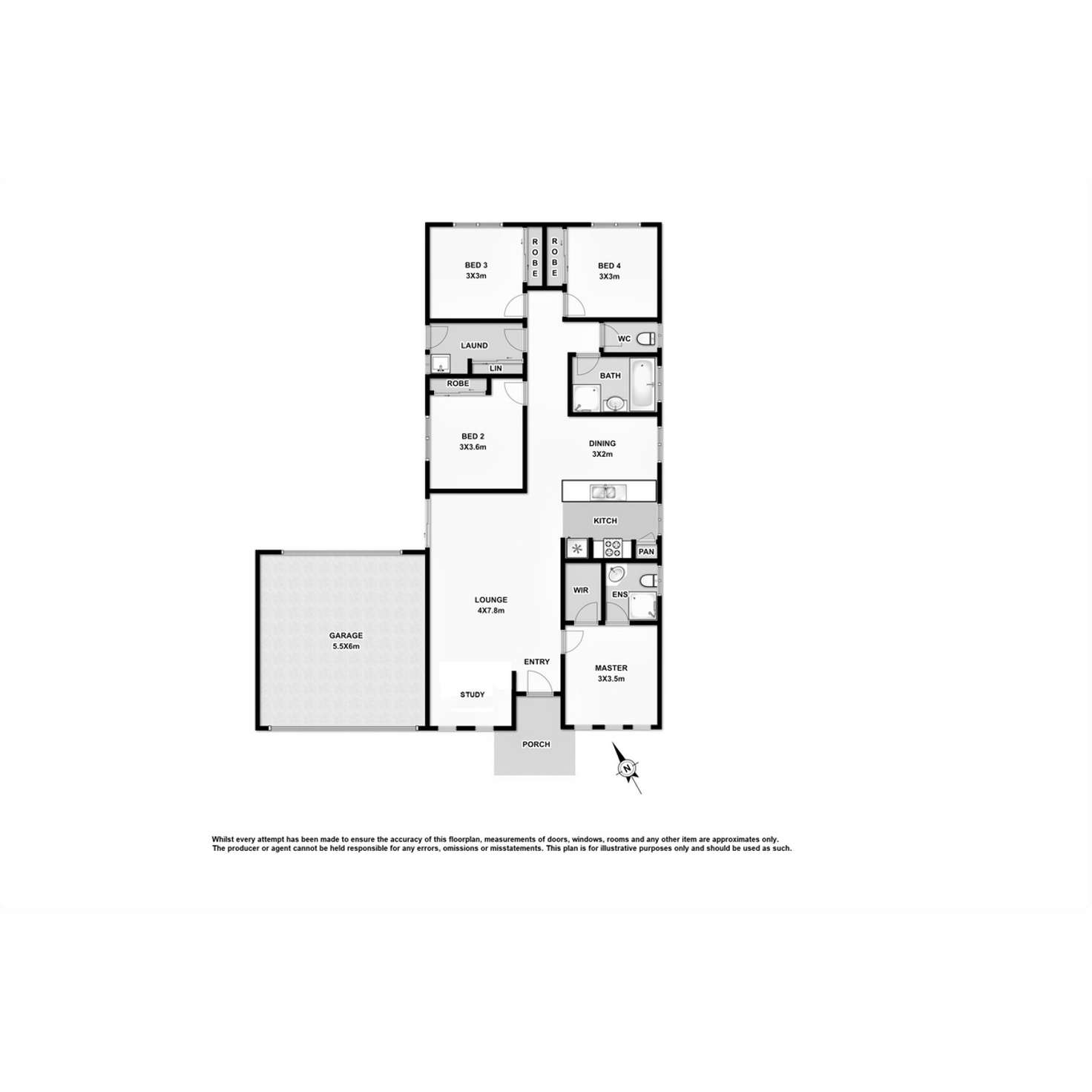 Floorplan of Homely house listing, 14 Caldicott Crescent, Point Cook VIC 3030