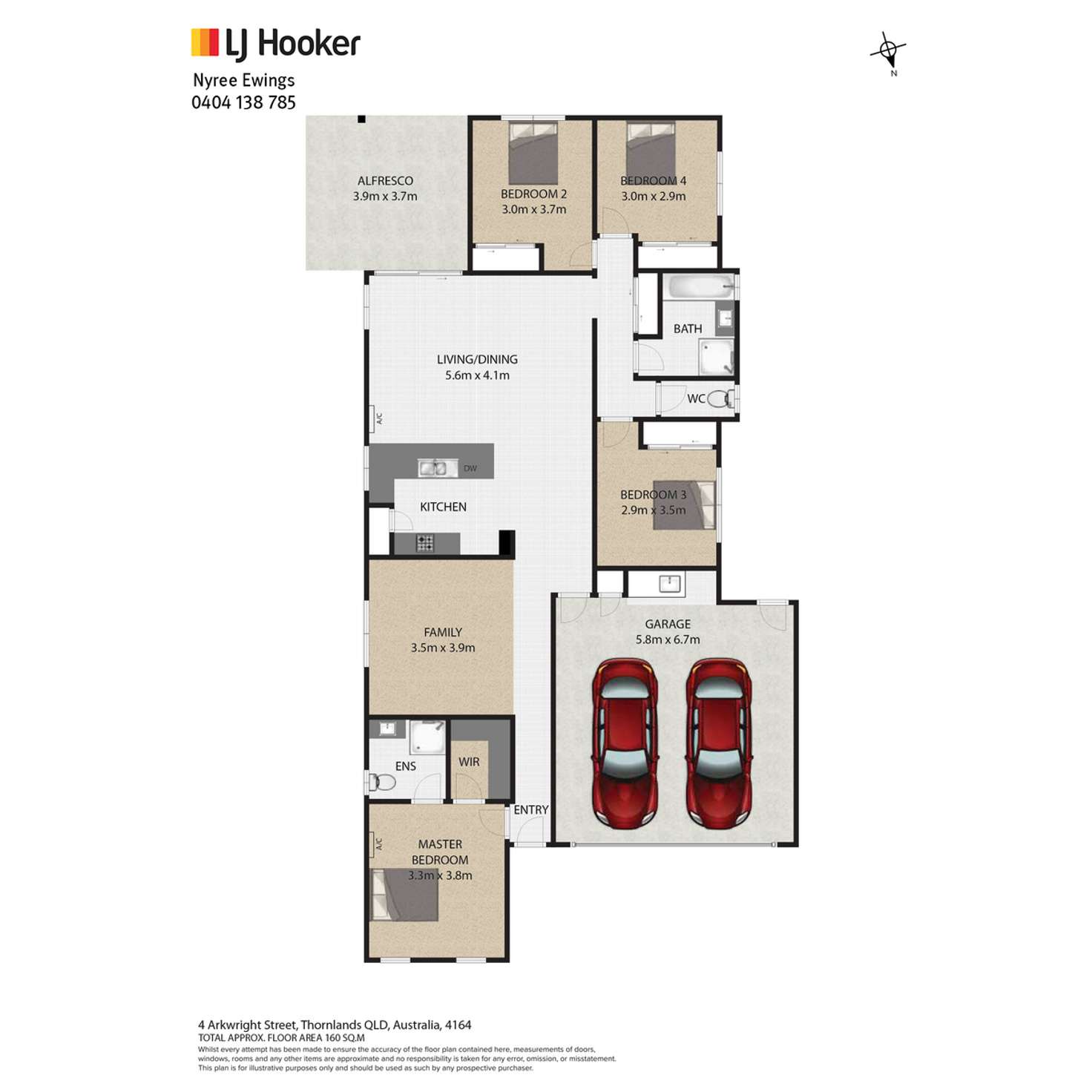 Floorplan of Homely house listing, 4 Arkwright Street, Thornlands QLD 4164