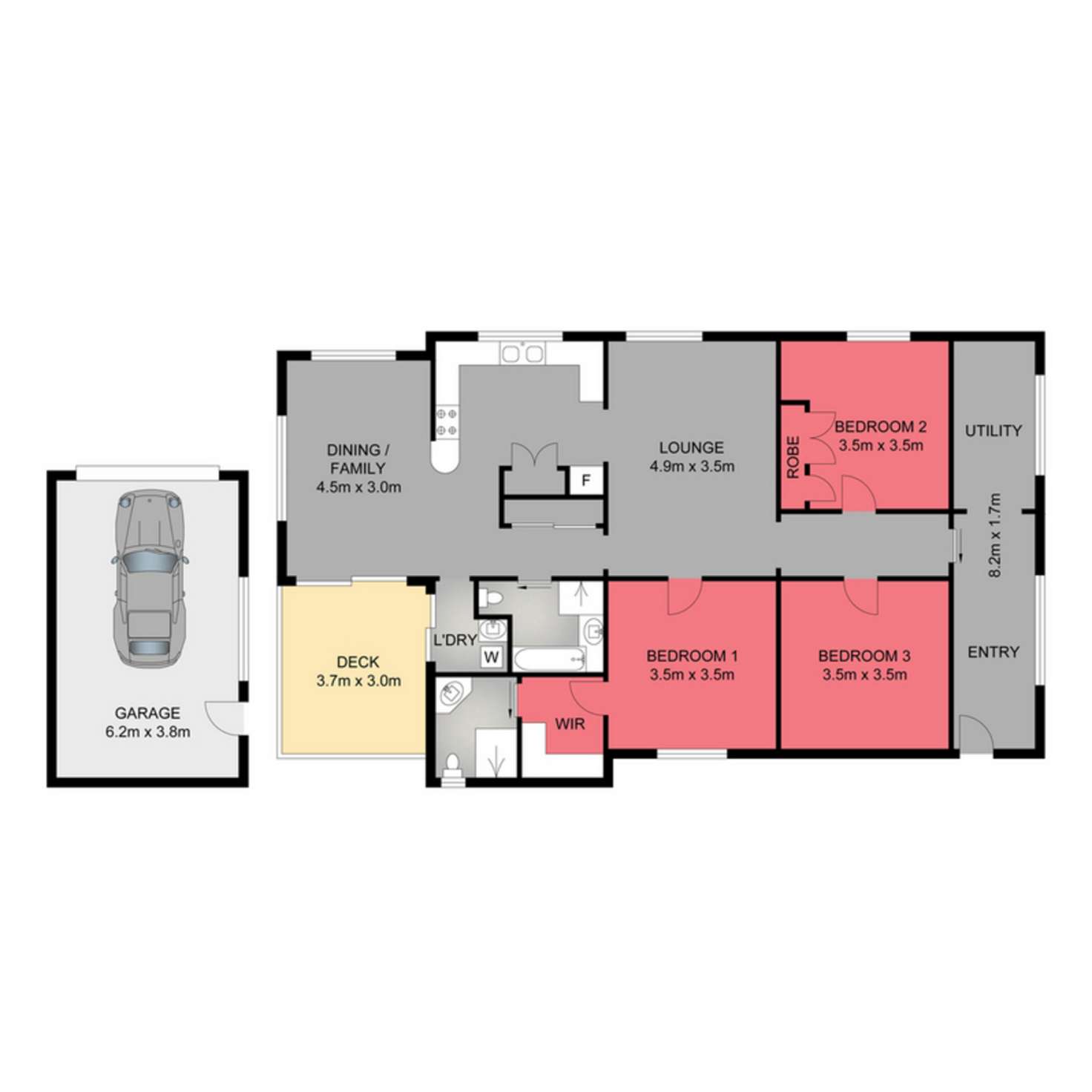 Floorplan of Homely house listing, 23 Grant Street, Ballina NSW 2478