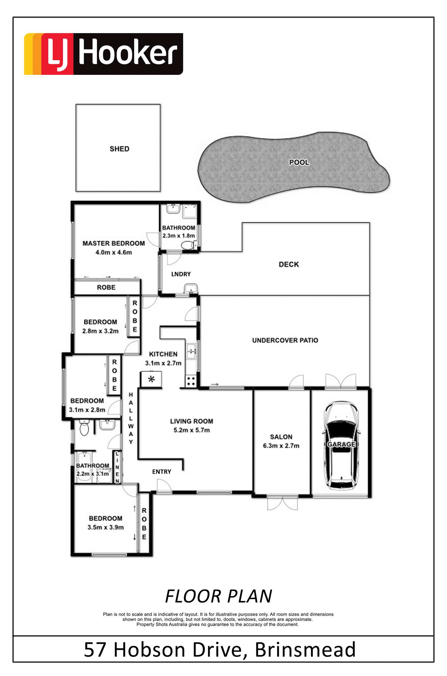 Floorplan of Homely house listing, 57 Hobson Drive, Brinsmead QLD 4870