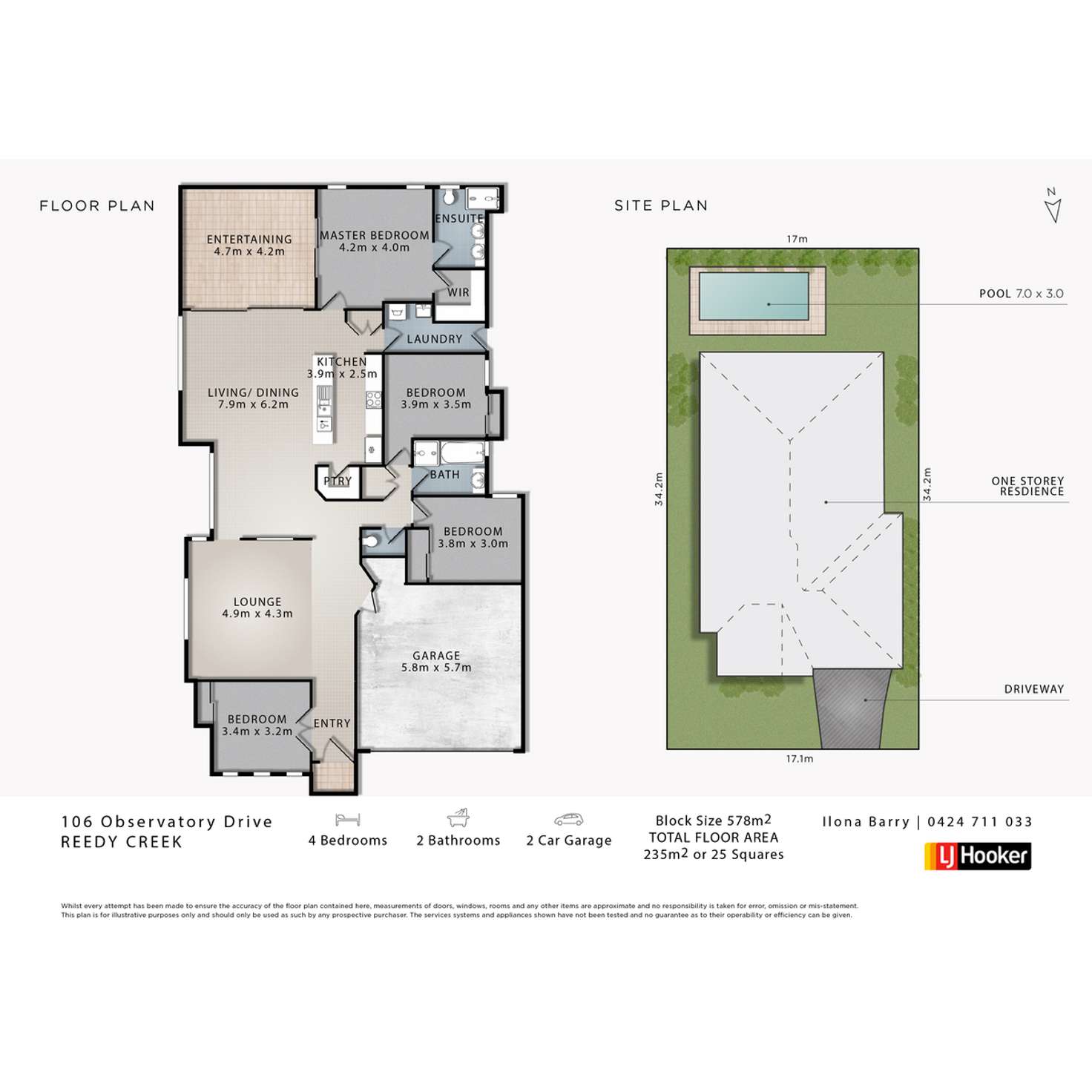 Floorplan of Homely house listing, 106 Observatory Drive, Reedy Creek QLD 4227