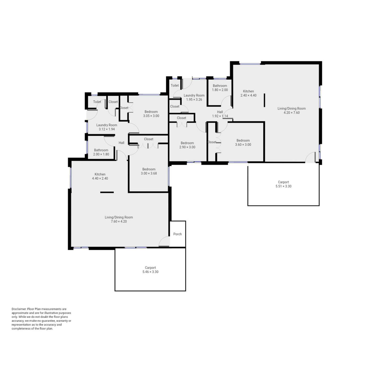 Floorplan of Homely house listing, 16A&B Seaton Villa Road, Manjimup WA 6258