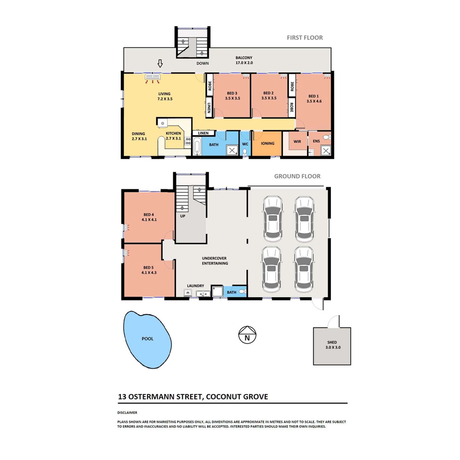 Floorplan of Homely house listing, 13 Ostermann Street, Coconut Grove NT 810