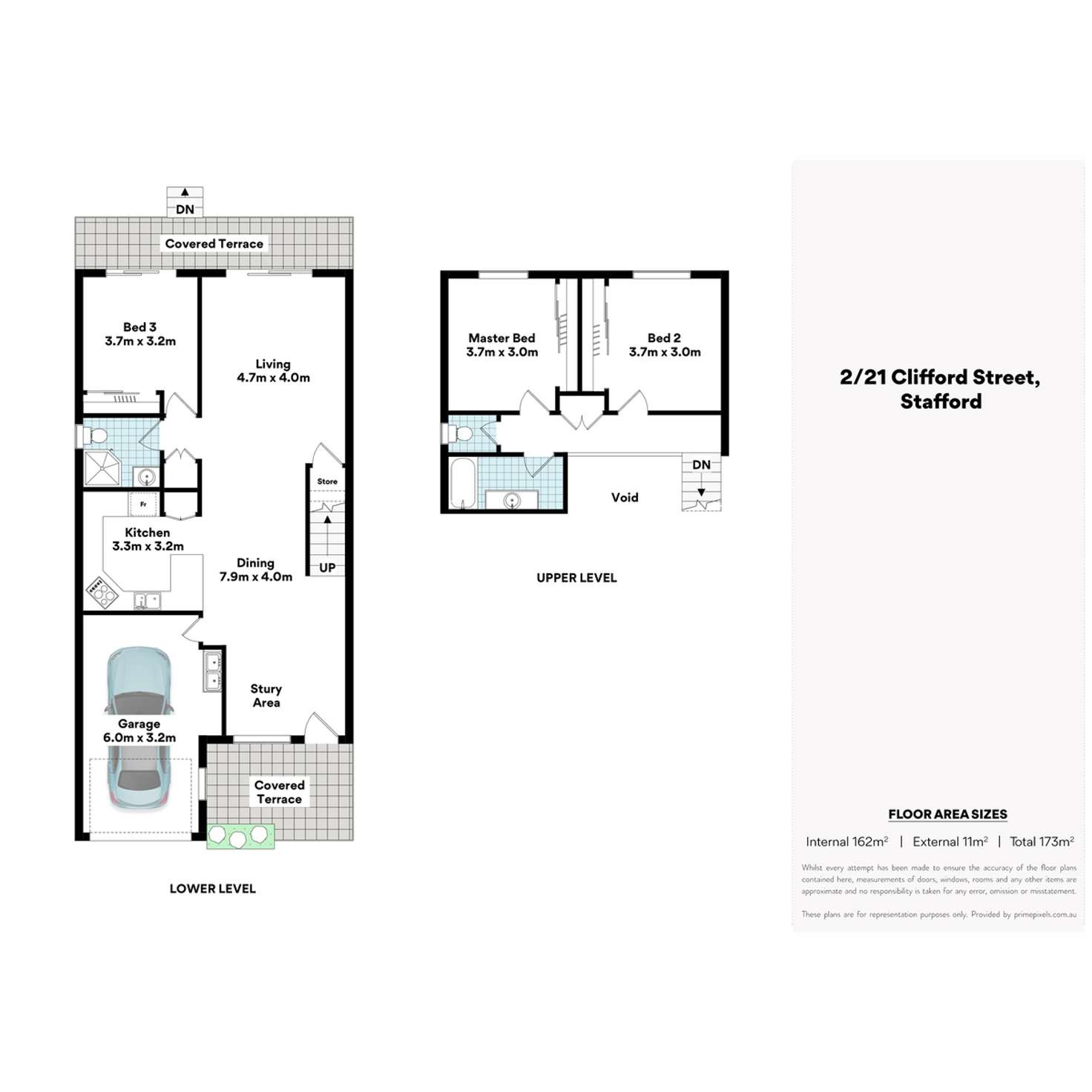 Floorplan of Homely townhouse listing, 2/21 Clifford Street, Stafford QLD 4053