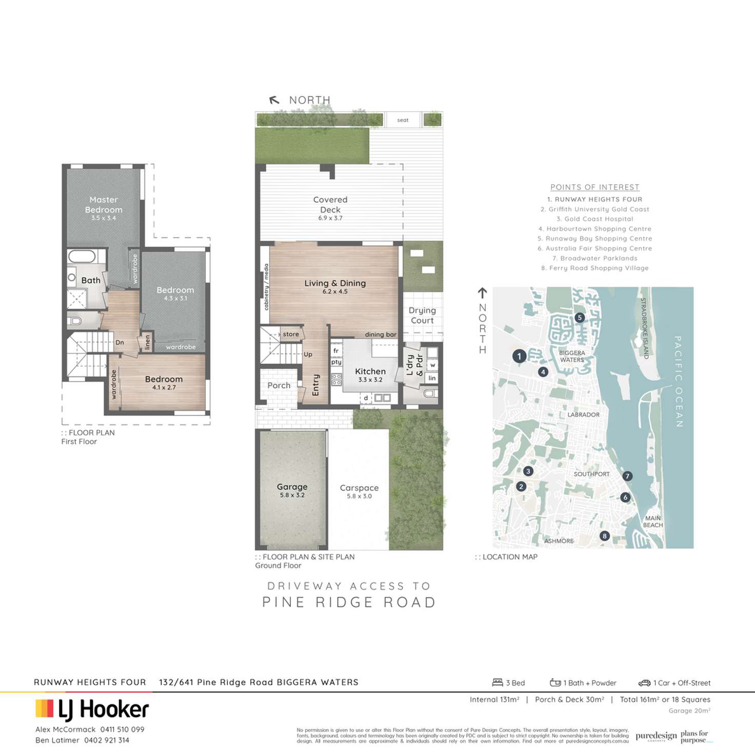 Floorplan of Homely townhouse listing, 132/641 Pine Ridge Road, Biggera Waters QLD 4216