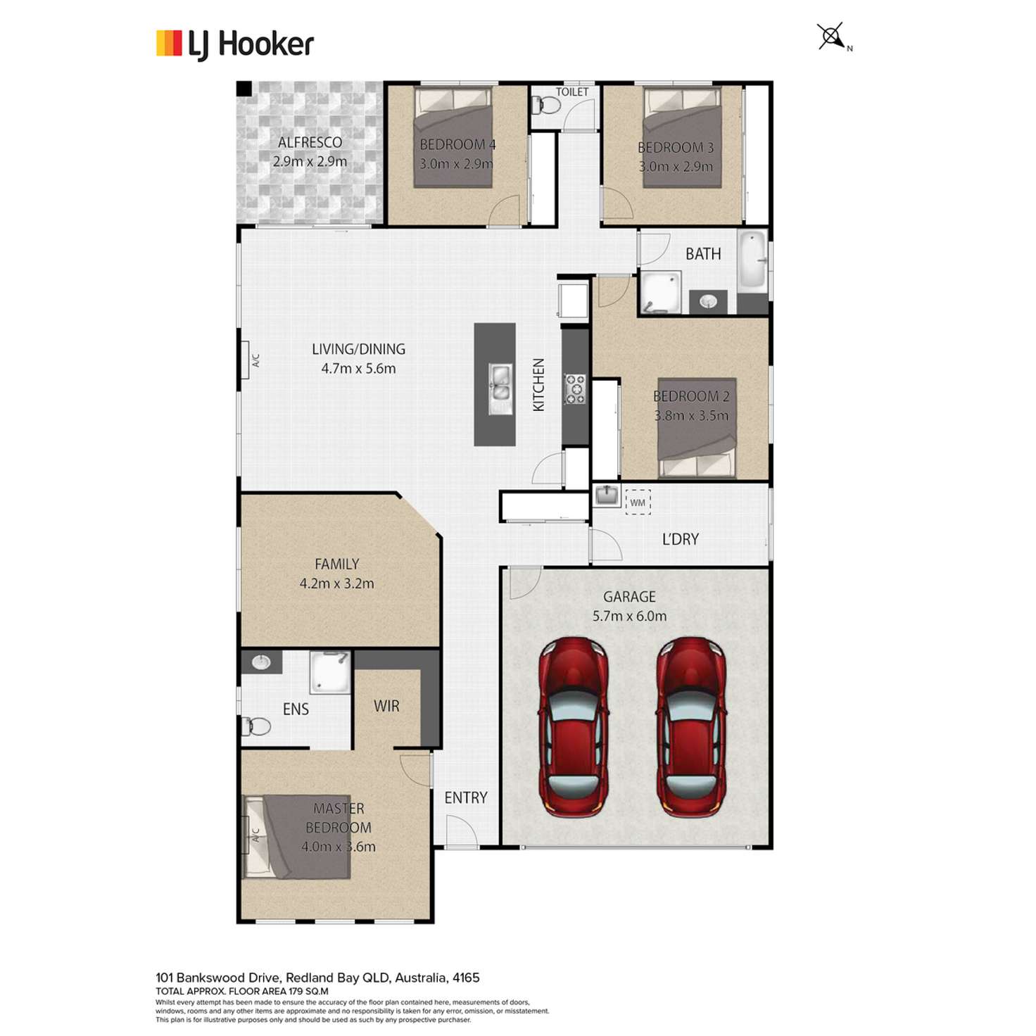 Floorplan of Homely house listing, 101 Bankswood Drive, Redland Bay QLD 4165
