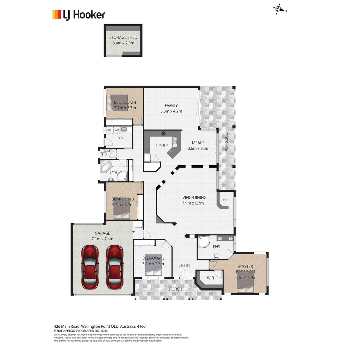 Floorplan of Homely house listing, 426 Main Road, Wellington Point QLD 4160