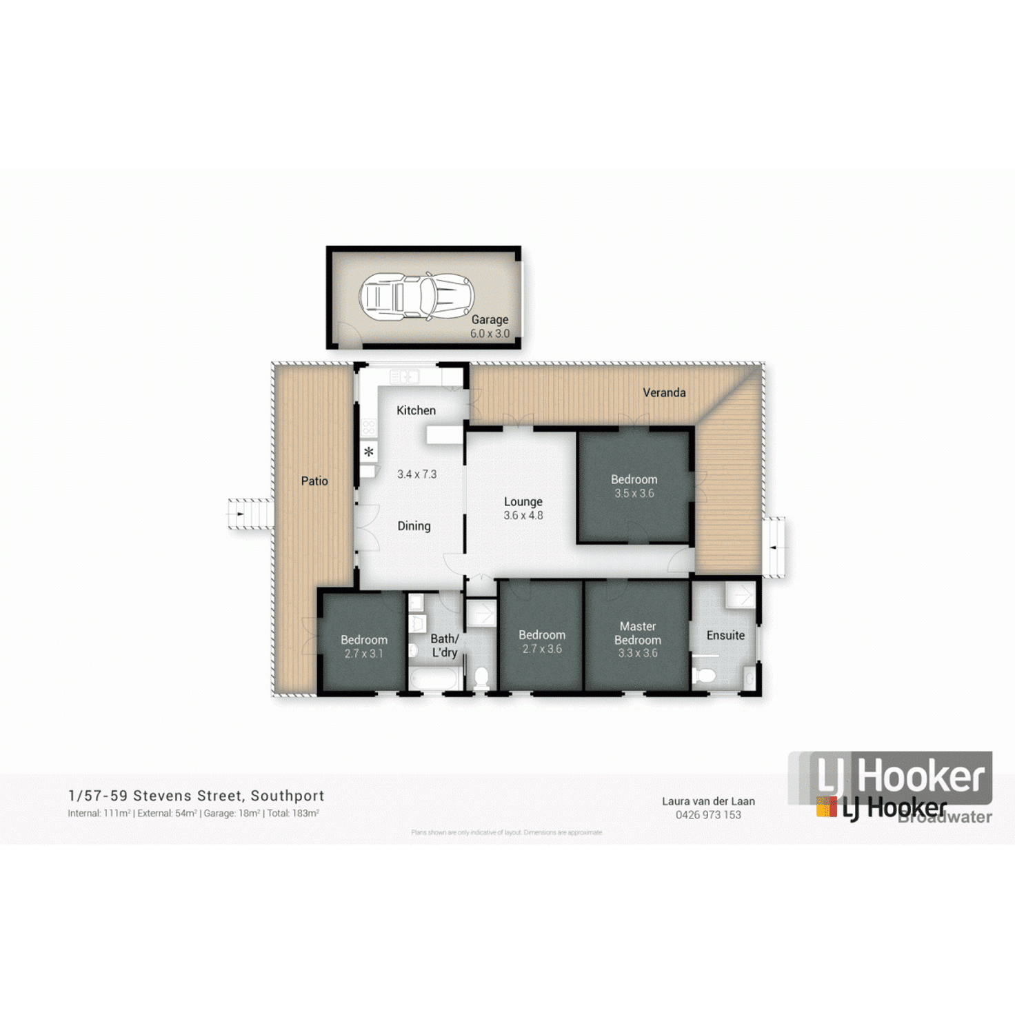 Floorplan of Homely house listing, 1/57 Stevens Street, Southport QLD 4215