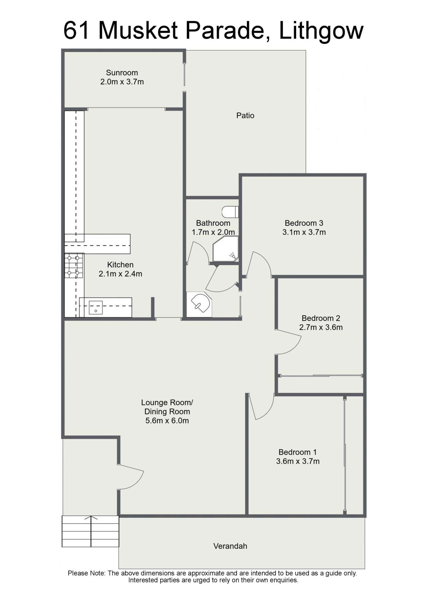 Floorplan of Homely house listing, 61 Musket Parade, Lithgow NSW 2790