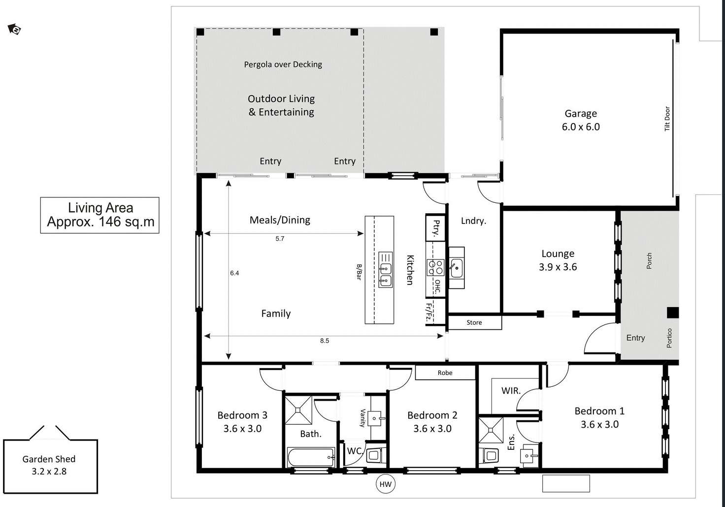 Floorplan of Homely house listing, 36 Phillips Road, Berri SA 5343