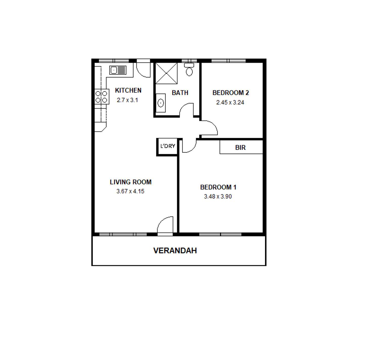 Floorplan of Homely unit listing, 5/11 Alexander Street, Largs Bay SA 5016