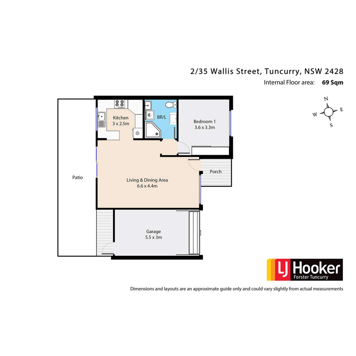 Floorplan of Homely villa listing, 2/35 Wallis Street, Tuncurry NSW 2428